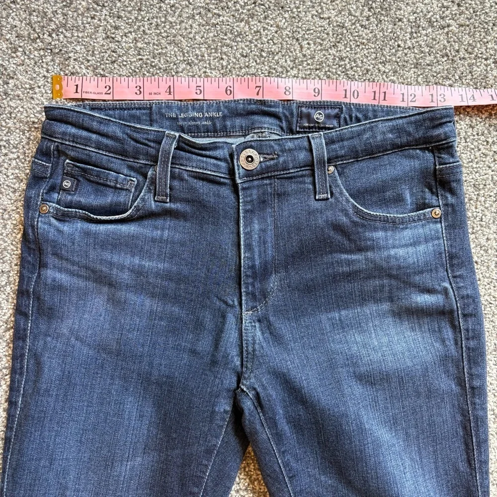 AG Adriano Goldschmeid Dark Blue The Legging Ankle Jeans - Size 26R - Stretchy